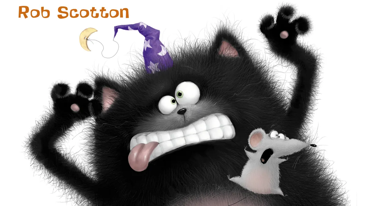 Splat pulling a face next to the name Rob Scotton